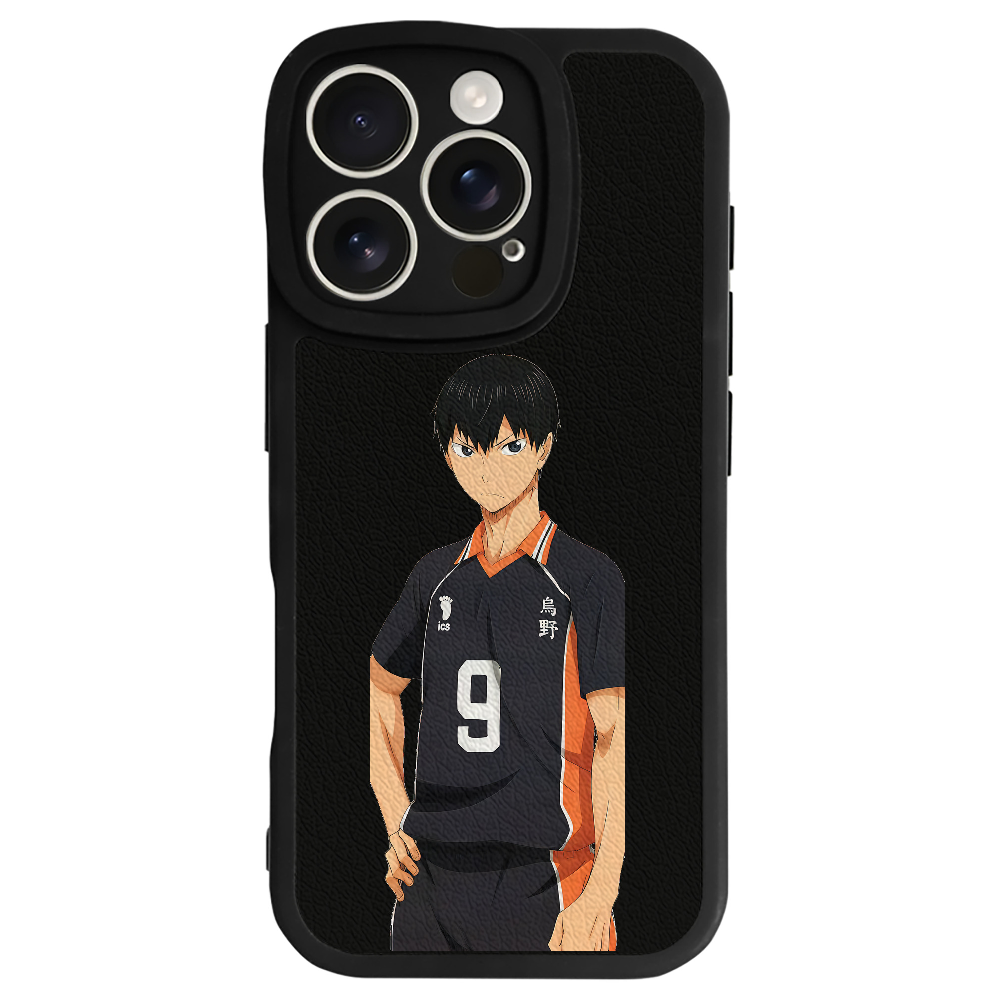 （画像用） ハイキュー!! Haikyu!! 【iPhone 16シリーズ対応】シリコンスマホケース（レザー調） 材質：シリコン